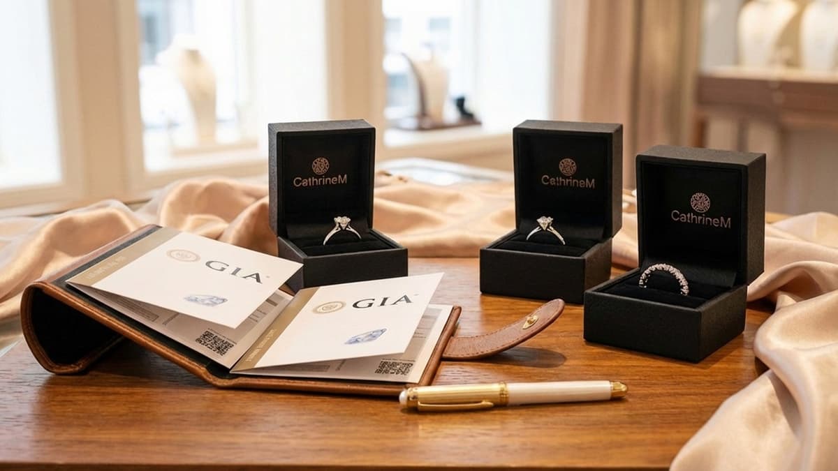 Alle diamanter er GIA-sertifisert